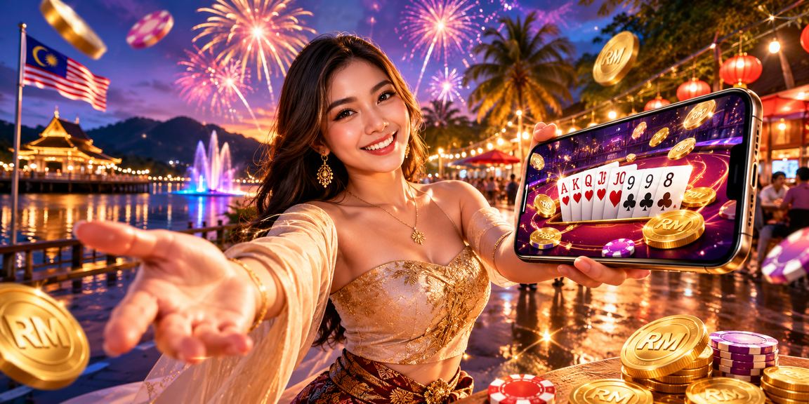 Pemain rummy Malaysia menikmati permainan kad gaya tempatan